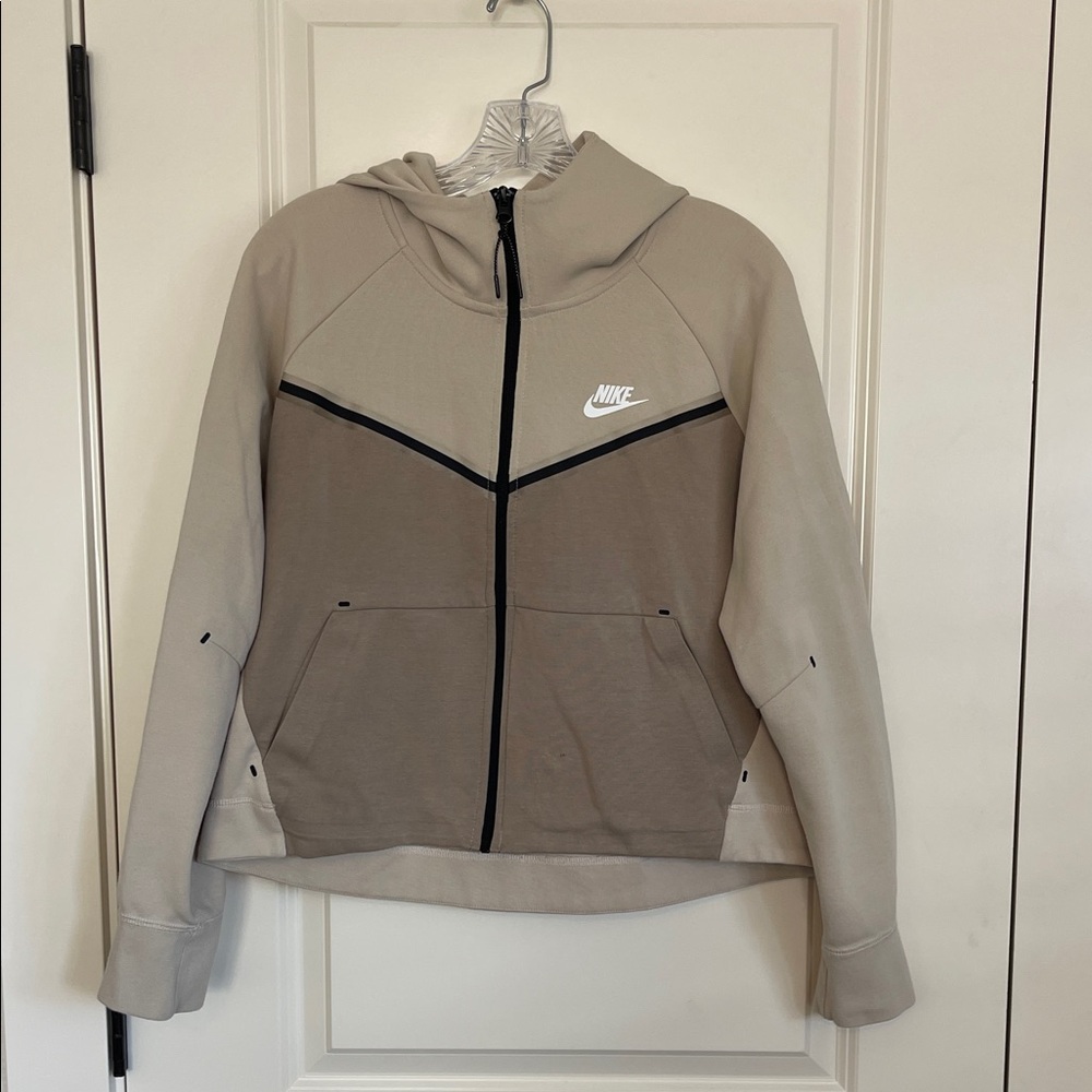 Nike Women's tech hoodie - Beige and Brown